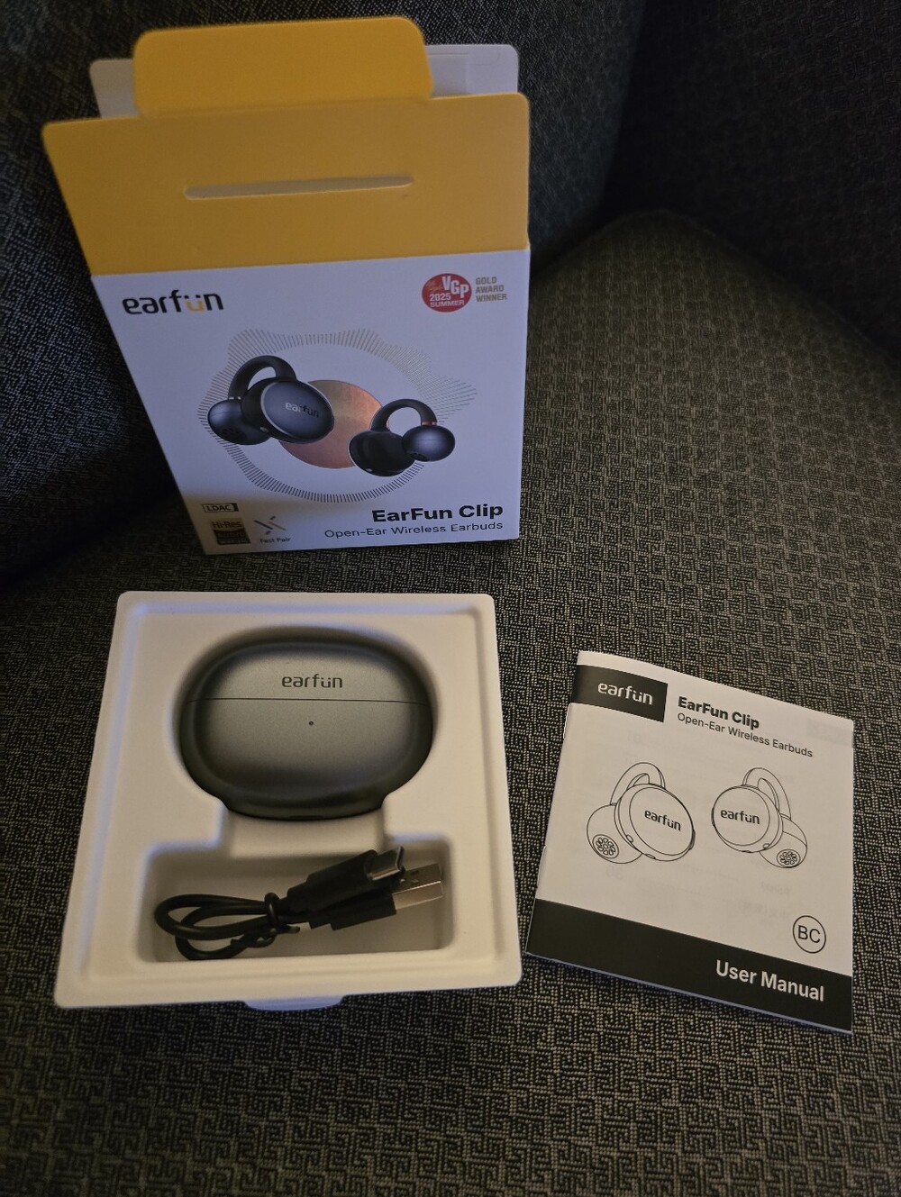 EarFun Clip Open-Ear Wireless Earbuds